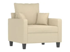 Sillón Crema 60 cm Tela