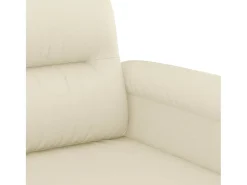 Sillón cuero sintético crema 60 cm