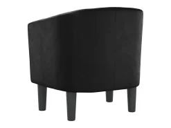 Sillón cuero sintético negro