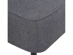 Sillón de cóctel tela gris oscuro