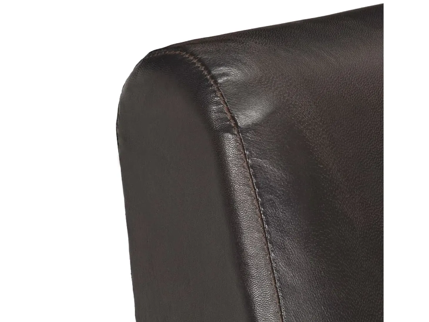 Sillón de cuero auténtico gris