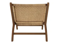 Sillón de madera de teca y ratán natural - Kilka