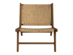Sillón de madera de teca y ratán natural - Kilka