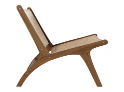 Sillón de madera de teca y ratán natural - Kilka