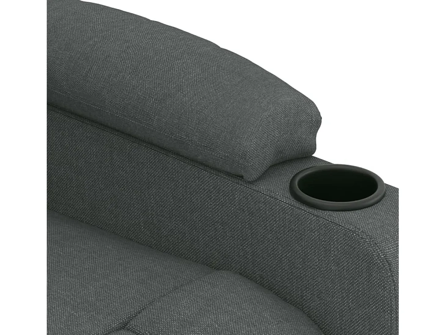 Sillón de relax | Silla | Sillón reclinable eléctrico de tela gris oscuro SHL8457