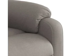 Sillón de relax | Silla | Sillón reclinable de tela gris taupe SHL2860