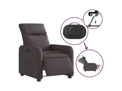 Sillón de relax | Silla | Sillón reclinable eléctrico tela marrón oscuro SHL3804