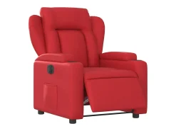 Sillón de relax | Silla | Sillón reclinable eléctrico de cuero sintético rojo SHL2589