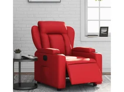 Sillón de relax | Silla | Sillón reclinable eléctrico de cuero sintético rojo SHL2589