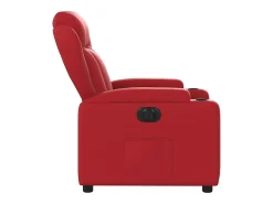 Sillón de relax | Silla | Sillón reclinable eléctrico de cuero sintético rojo SHL2589