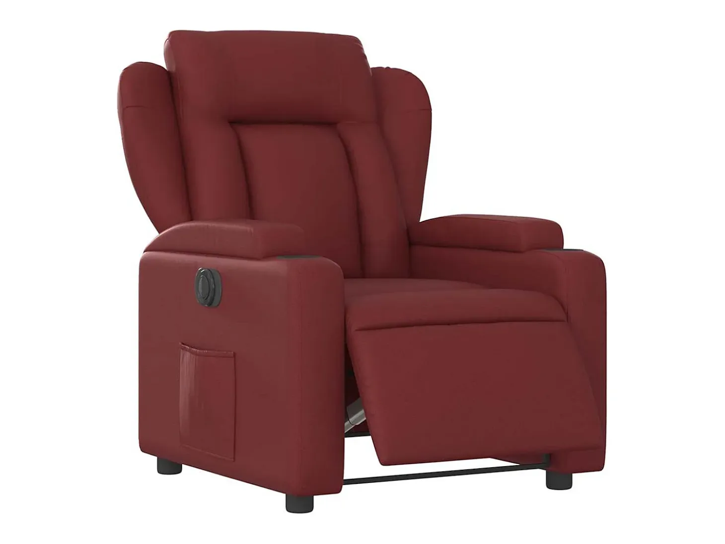 Sillón de relax | Silla | Sillón reclinable eléctrico de cuero sintético rojo tinto SHL2159