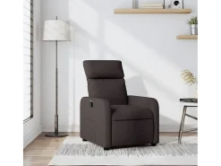 Sillón de relax | Silla | Sillón reclinable de tela marrón oscuro SHL6057