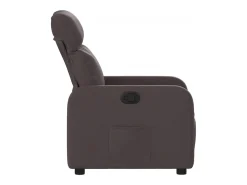 Sillón de relax | Silla | Sillón reclinable de tela marrón oscuro SHL6057