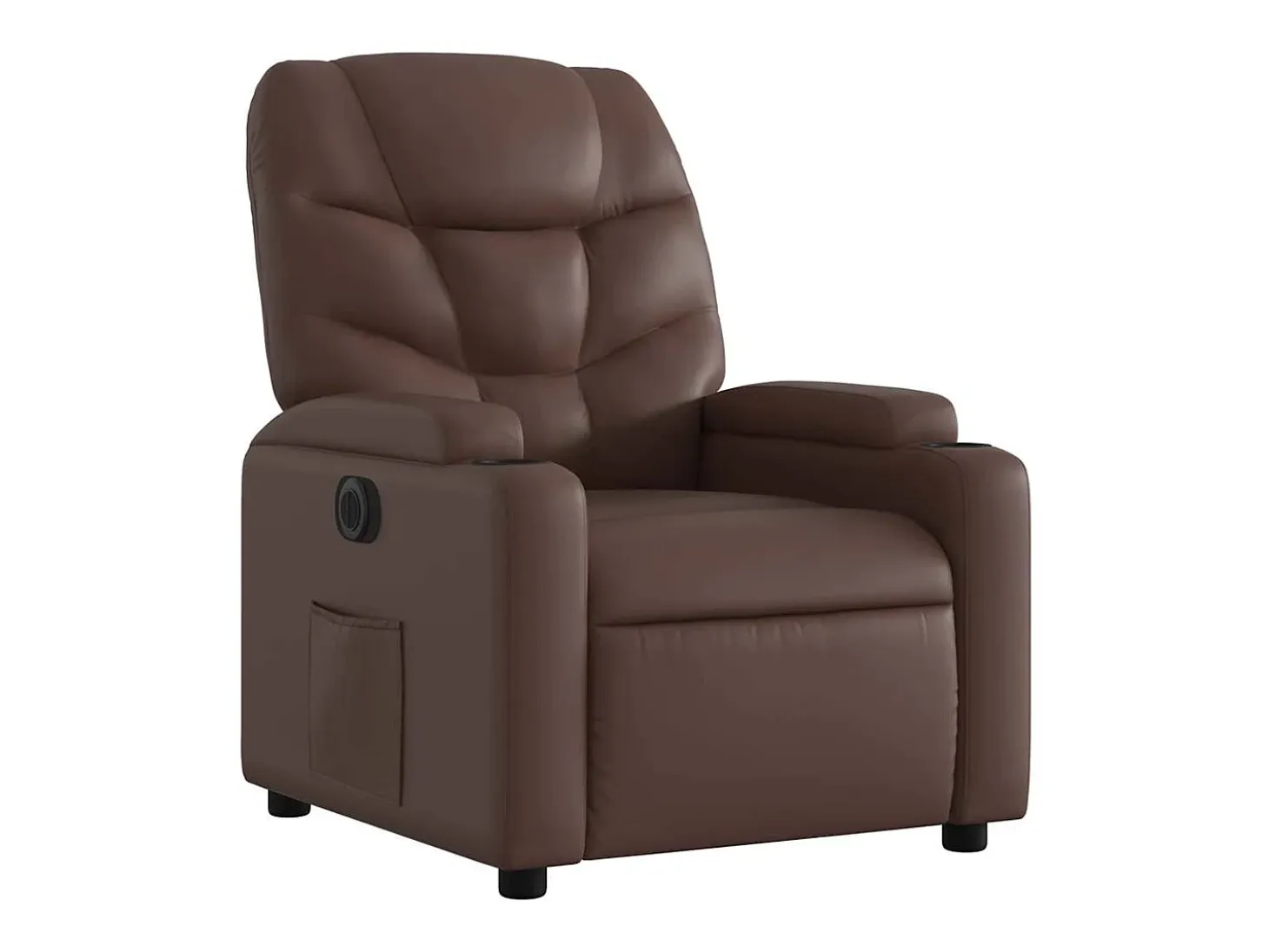 Sillón de relax | Silla | Sillón reclinable eléctrico de cuero sintético marrón SHL2013