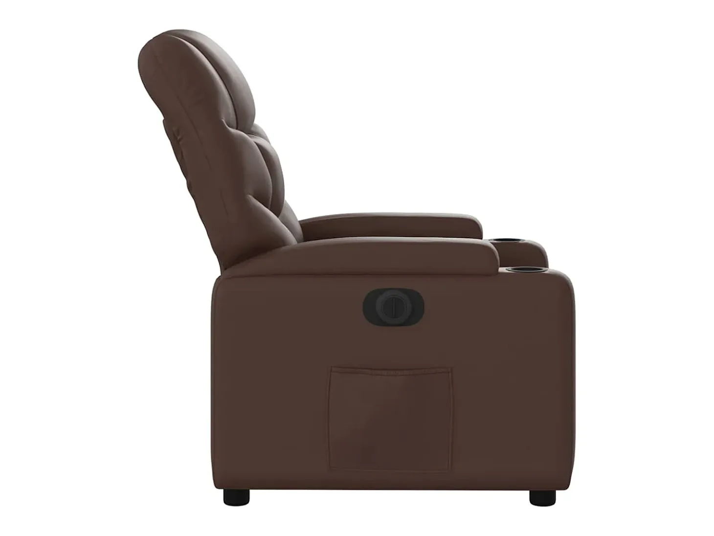 Sillón de relax | Silla | Sillón reclinable eléctrico de cuero sintético marrón SHL2013