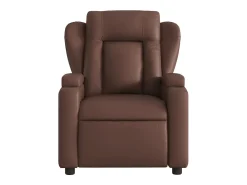 Sillón de relax | Silla | Sillón reclinable eléctrico de cuero sintético marrón SHL7229