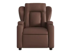 Sillón de relax | Silla | Sillón reclinable eléctrico de cuero sintético marrón SHL7229