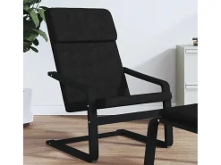 Sillón de relax | Silla de relax de tela negro SHL6035