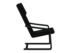 Sillón de relax | Silla de relax de tela negro SHL6035