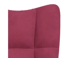 Sillón de relax | Silla de relax de terciopelo rojo vino tinto SHL9008