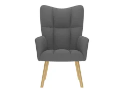 Sillón de relax | Silla de relax de tela gris oscuro SHL6139