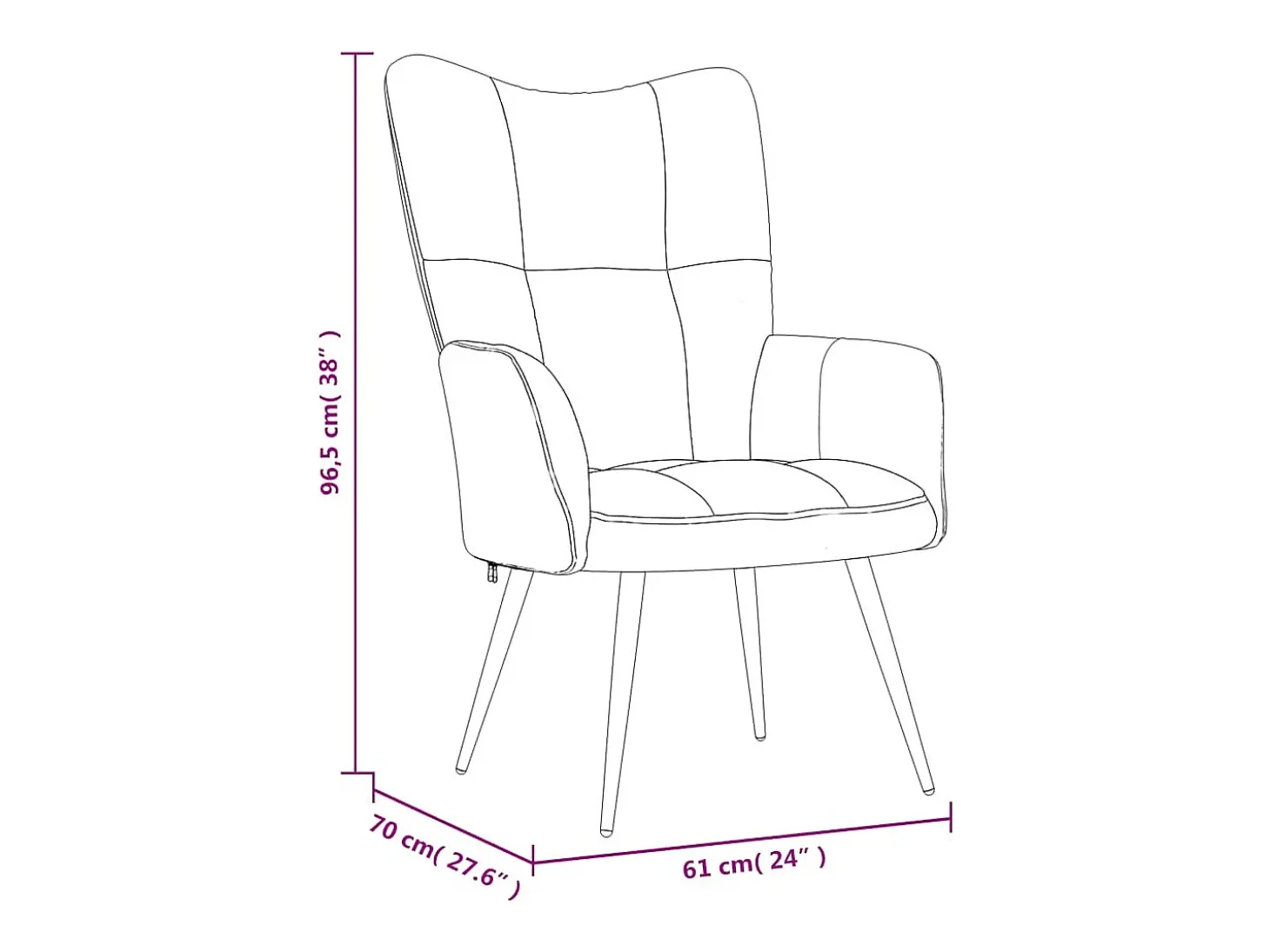 Sillón de relax | Silla de relax de terciopelo rosa SHL7738