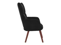 Sillón de relax | Silla de relax de terciopelo negro SHL7623