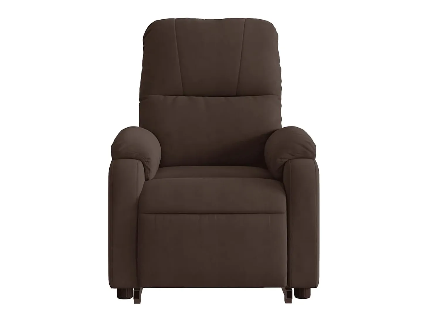 Sillón de relax | Sillón reclinable de masaje elevable tela de microfibra marrón SHL5787