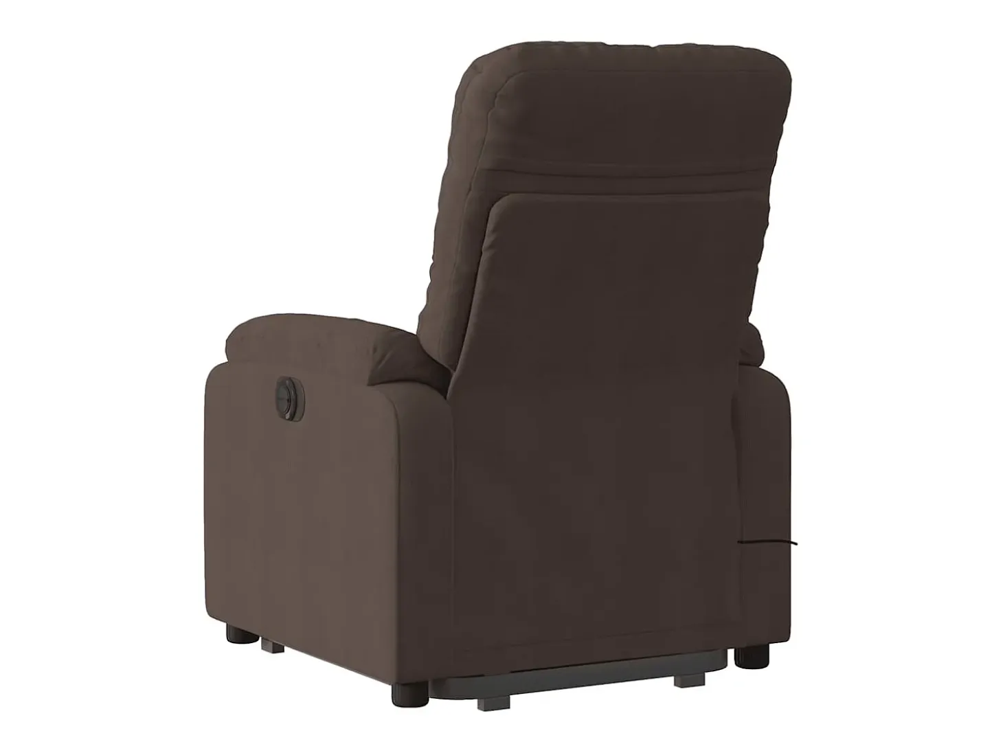 Sillón de relax | Sillón reclinable de masaje elevable tela de microfibra marrón SHL5787