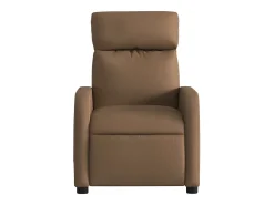 Sillón de relax | Sillón reclinable con masaje de tela marrón SHL7233