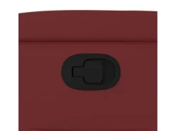 Sillón de relax | Sillón reclinable de cuero sintético rojo tinto SHL8150
