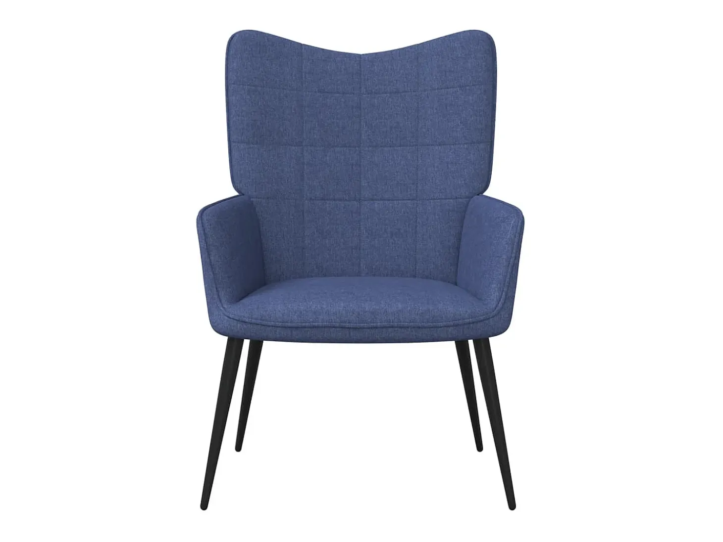 Sillón de relax con reposapiés tela azul ES883664