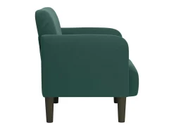 Sillón de relax con reposabrazos Terciopelo Verde Oscuro 54 cm SHL2739