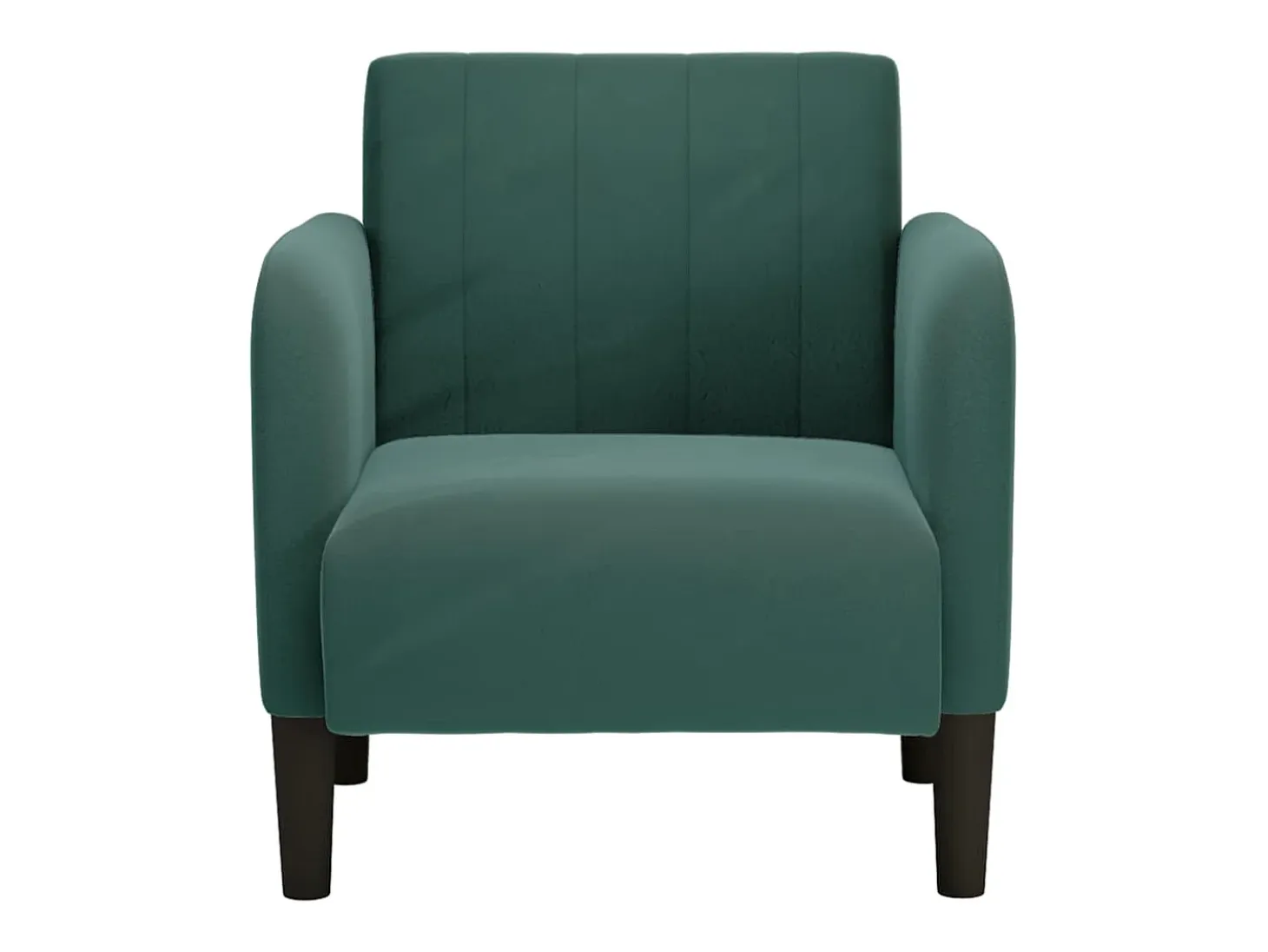Sillón de relax con reposabrazos Terciopelo Verde Oscuro 54 cm SHL2739