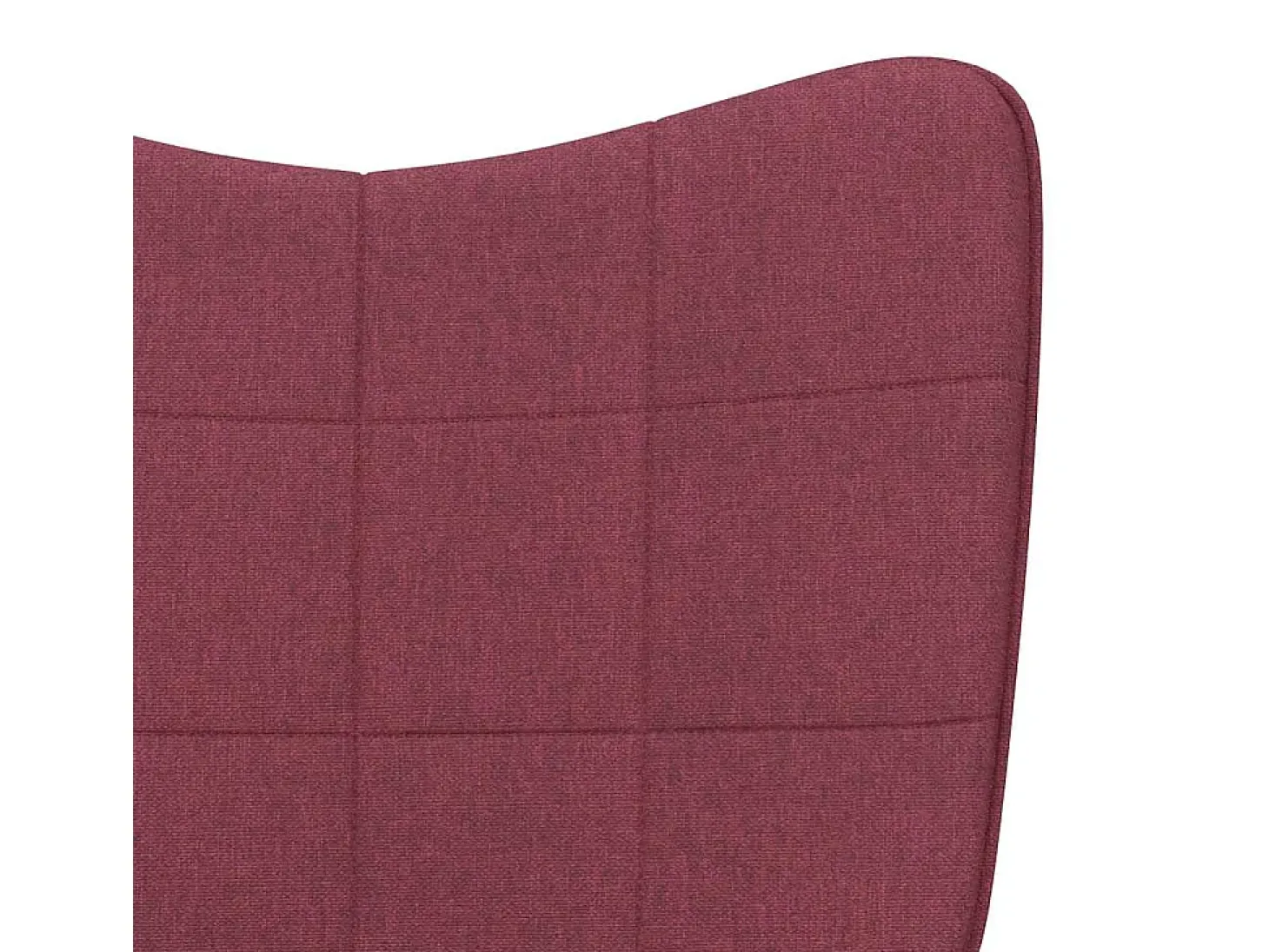 Sillón de relax con reposapiés tela rojo tinto