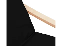 Sillón de relax con taburete tela negro