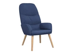 Sillón de relax de tela azul