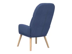 Sillón de relax de tela azul
