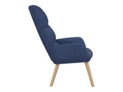 Sillón de relax de tela azul