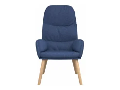 Sillón de relax de tela azul