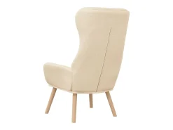 Sillón de relax de tela color crema