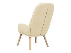 Sillón de relax de tela crema