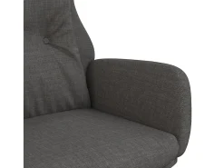 Sillón de relax de tela gris oscuro