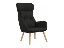 Sillón de relax de tela negro
