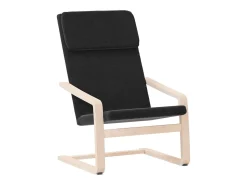 Sillón de relax de tela negro