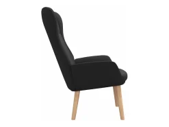 Sillón de relax de tela negro
