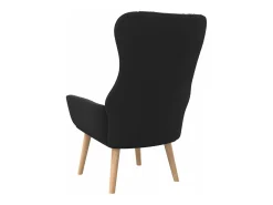 Sillón de relax de tela negro