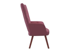Sillón de relax de terciopelo rosa ES38142