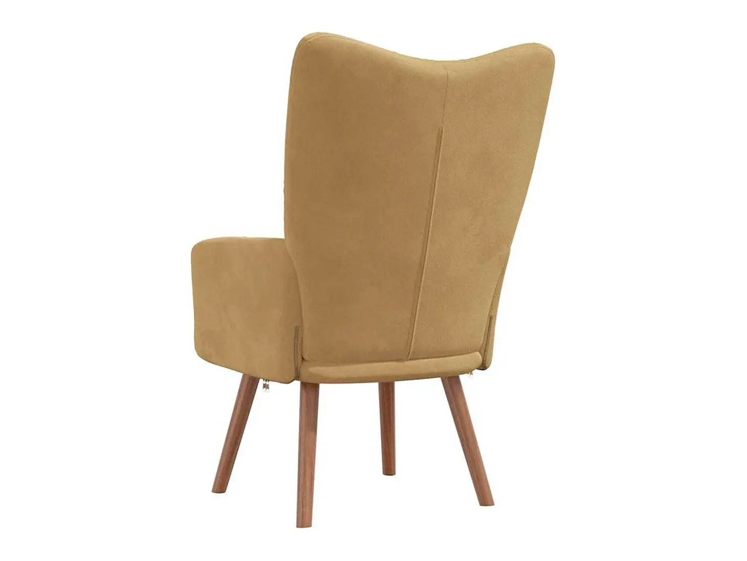 Sillón de relax de terciopelo marrón