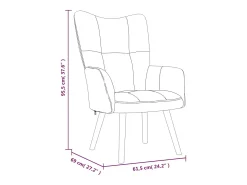 Sillón de relax de terciopelo amarillo mostaza